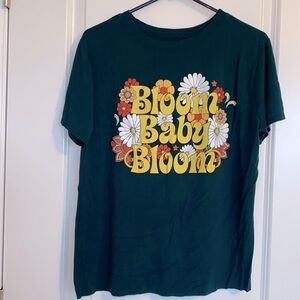Bloom Baby Bloom - Green Short Sleeve Shirt